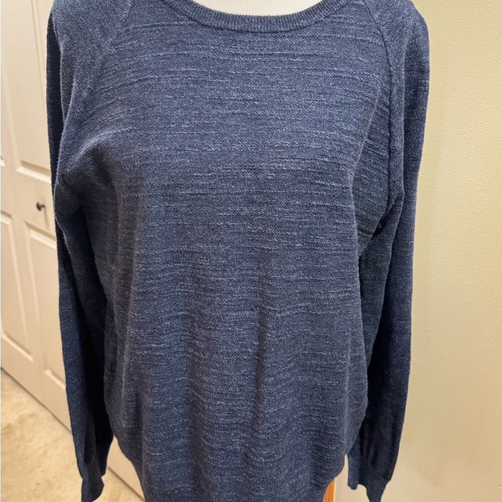 J. Crew Navy Blue Crew Neck Sweater